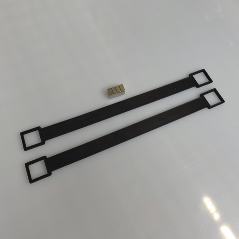 Towel loop clips square set "Maker" black